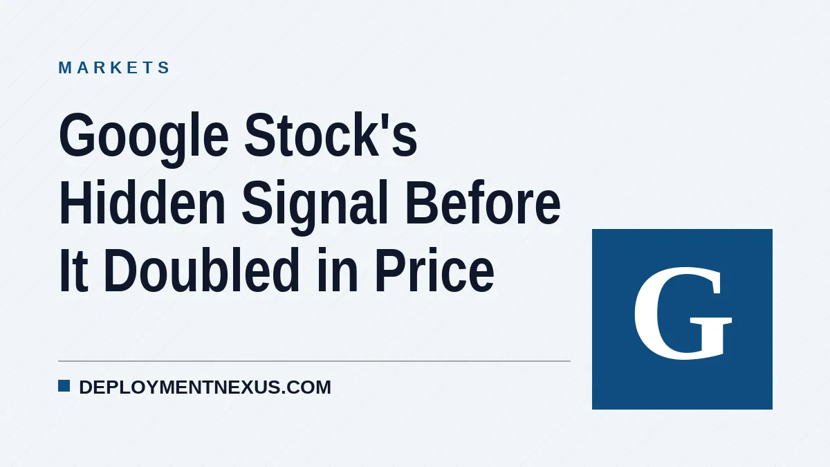 Google Stock's Hidden Signal Before It Doubled in Price