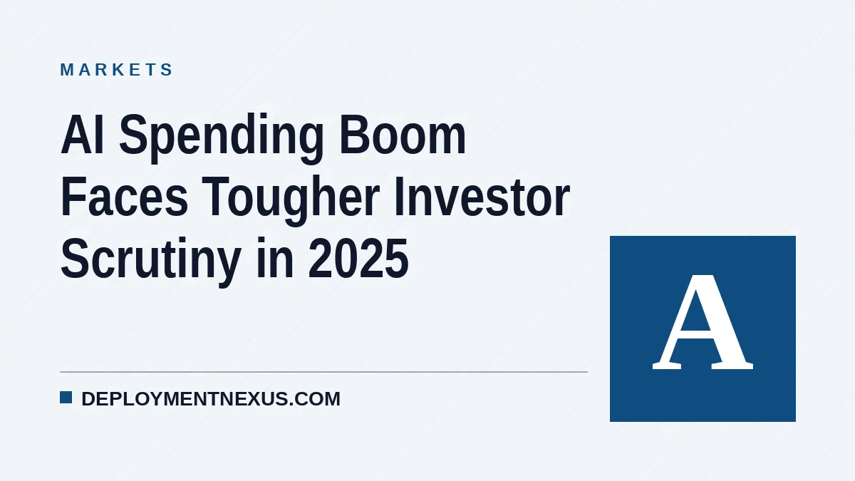 AI Spending Boom Faces Tougher Investor Scrutiny in 2025
