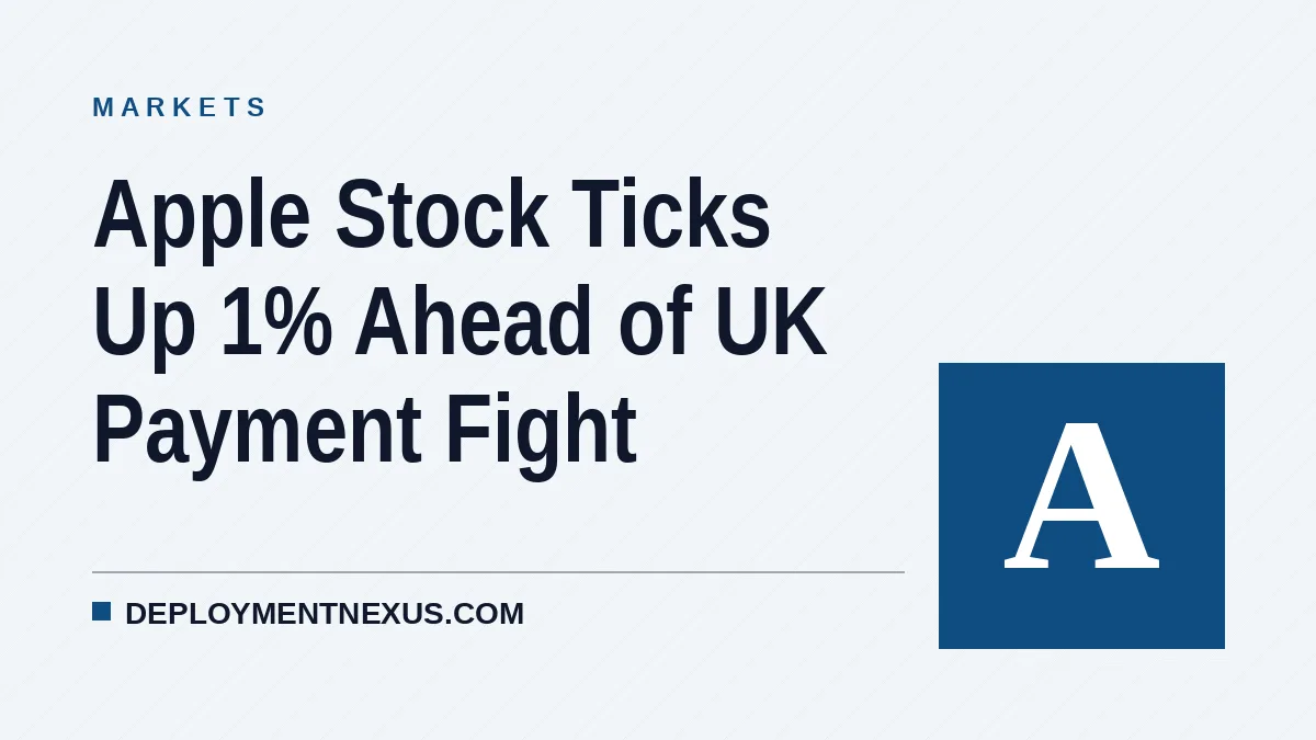 Apple Stock Ticks Up 1% Ahead of UK Payment Fight