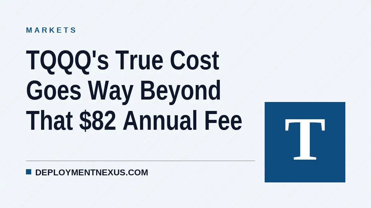 TQQQ's True Cost Goes Way Beyond That $82 Annual Fee