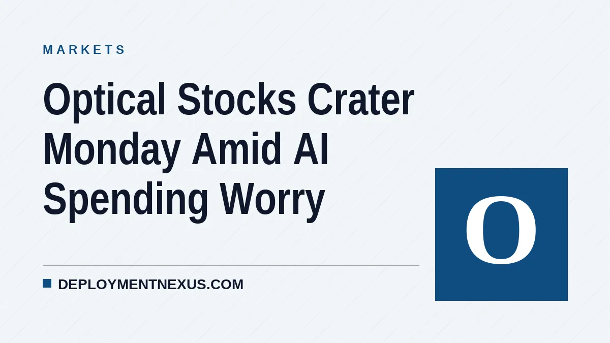 Optical Stocks Crater Monday Amid AI Spending Worry