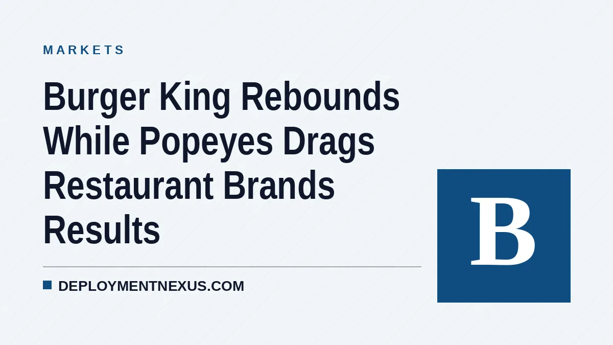 Burger King Rebounds While Popeyes Drags Restaurant Brands Results