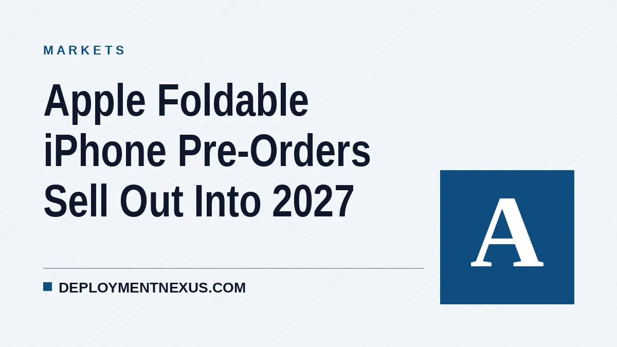 Apple Foldable iPhone Pre-Orders Sell Out Into 2027