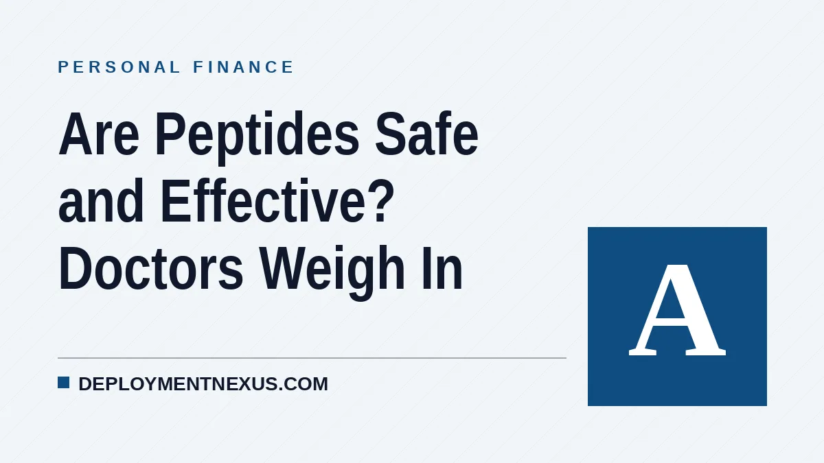 Are Peptides Safe and Effective? Doctors Weigh In