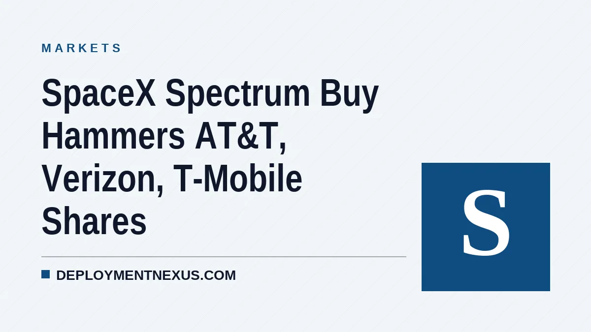 SpaceX Spectrum Buy Hammers AT&T, Verizon, T-Mobile Shares