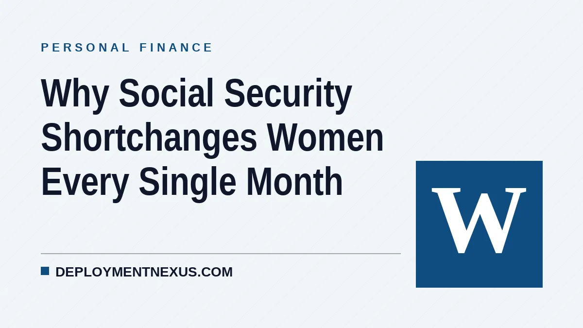 Why Social Security Shortchanges Women Every Single Month
