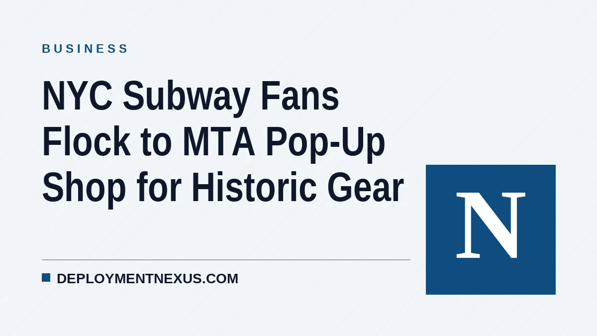 NYC Subway Fans Flock to MTA Pop-Up Shop for Historic Gear
