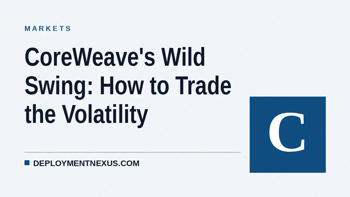 CoreWeave's Wild Swing: How to Trade the Volatility