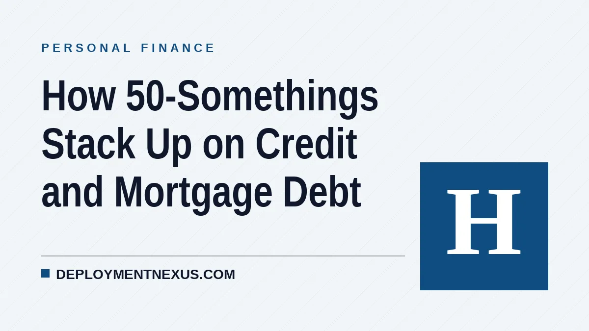 How 50-Somethings Stack Up on Credit and Mortgage Debt