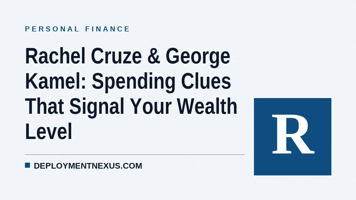 Rachel Cruze & George Kamel: Spending Clues That Signal Your Wealth Level