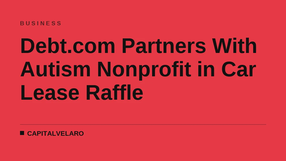 Debt.com Partners With Autism Nonprofit in Car Lease Raffle