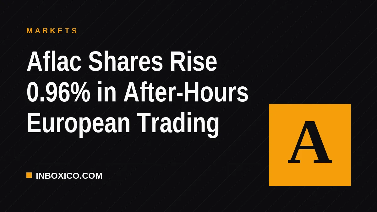 Aflac Shares Rise 0.96% in After-Hours European Trading