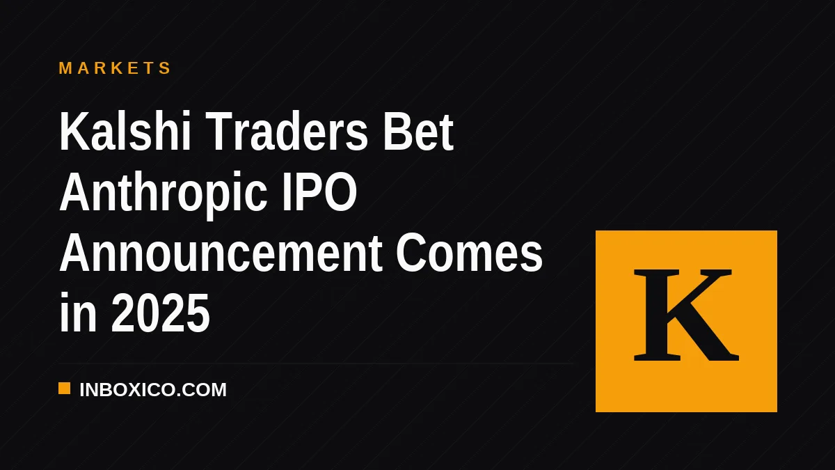 Kalshi Traders Bet Anthropic IPO Announcement Comes in 2025