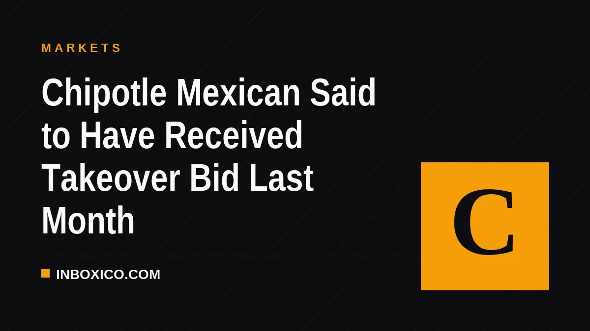 Chipotle Mexican Said to Have Received Takeover Bid Last Month