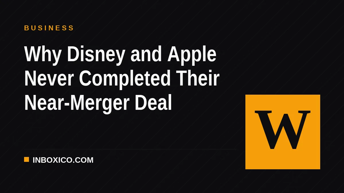 Why Disney and Apple Never Completed Their Near-Merger Deal