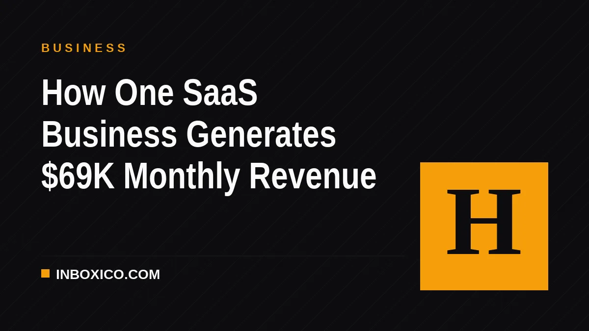 How One SaaS Business Generates $69K Monthly Revenue