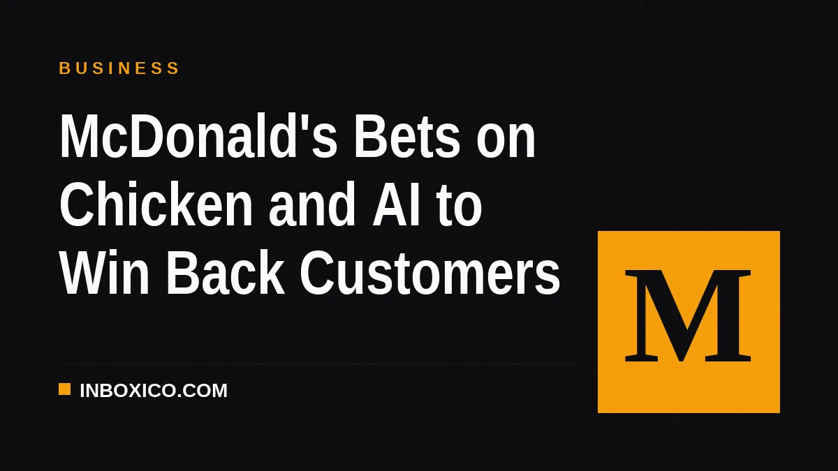 McDonald's Bets on Chicken and AI to Win Back Customers