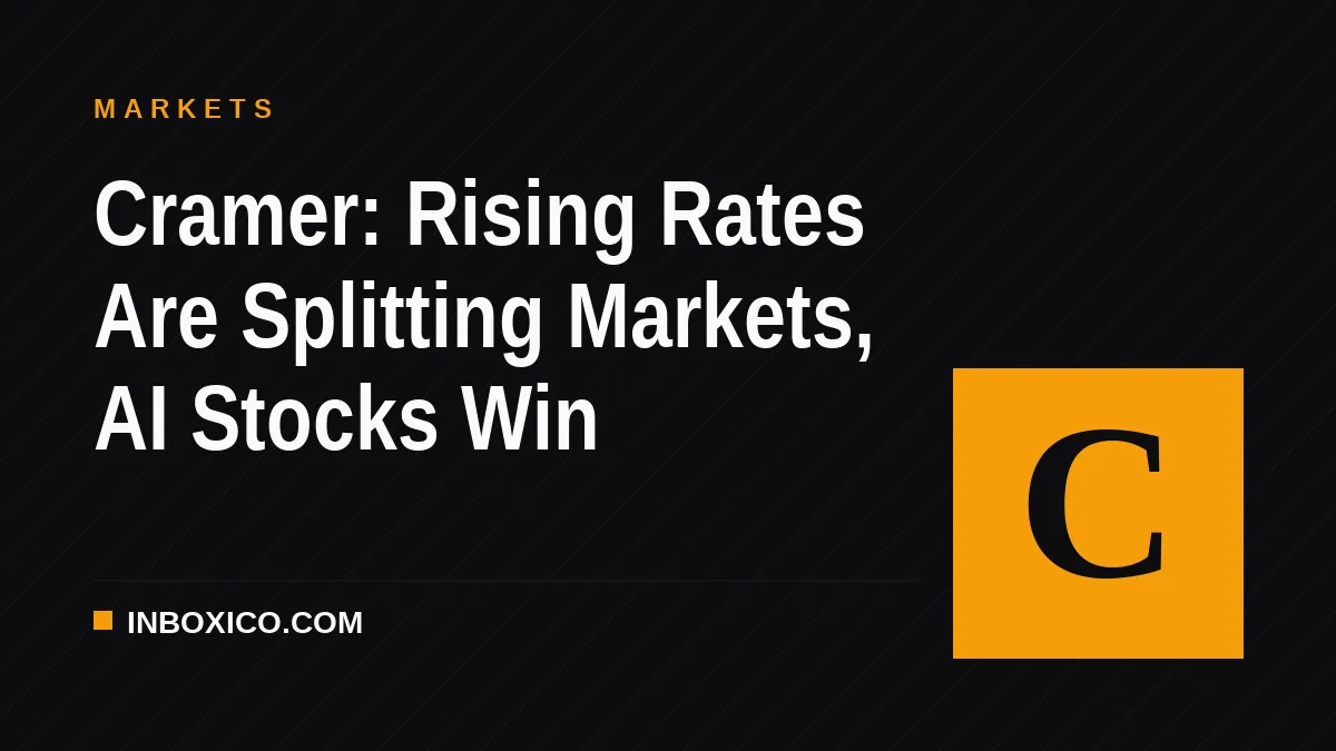 Cramer: Rising Rates Are Splitting Markets, AI Stocks Win