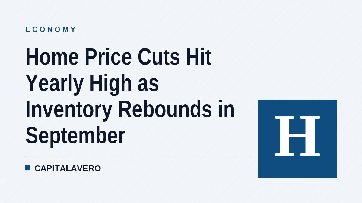 Home Price Cuts Hit Yearly High as Inventory Rebounds in September