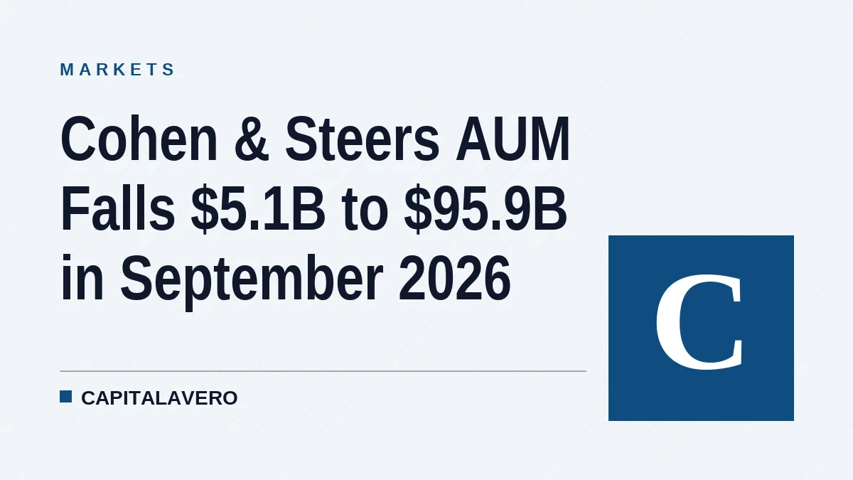 Cohen & Steers AUM Falls $5.1B to $95.9B in September 2026