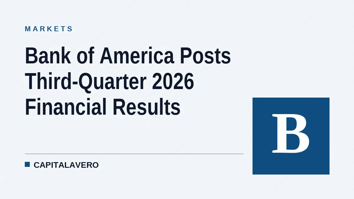 Bank of America Posts Third-Quarter 2026 Financial Results