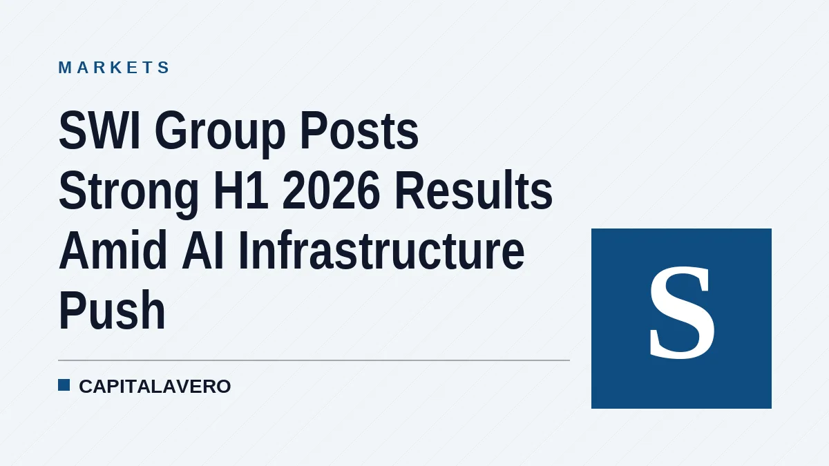 SWI Group Reports Strong H1 2026 Results Amid AI Infrastructure Push