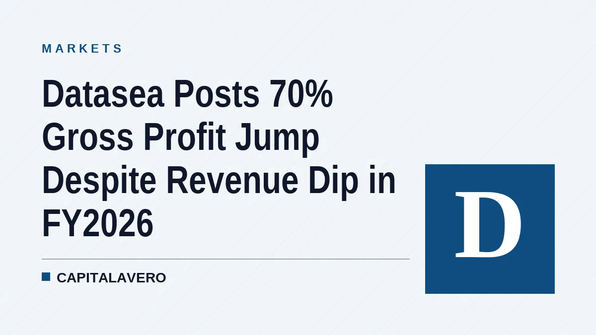 Datasea Posts 70% Gross Profit Jump Despite Revenue Dip in FY2026