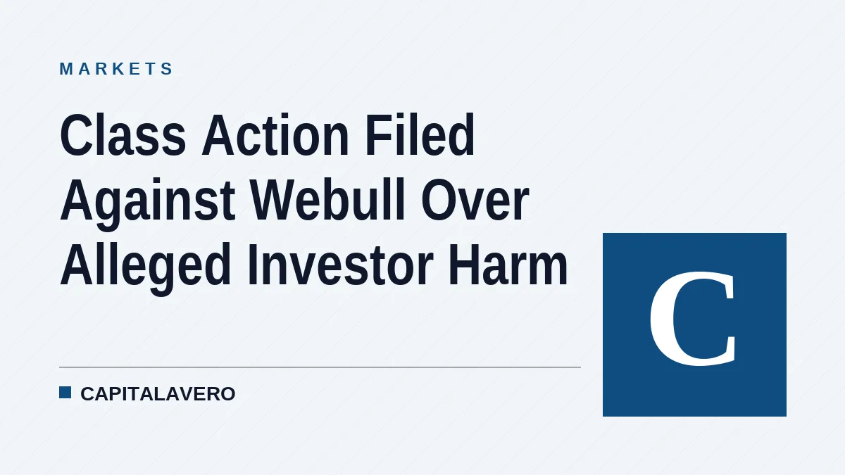 Class Action Filed Against Webull Over Alleged Investor Harm
