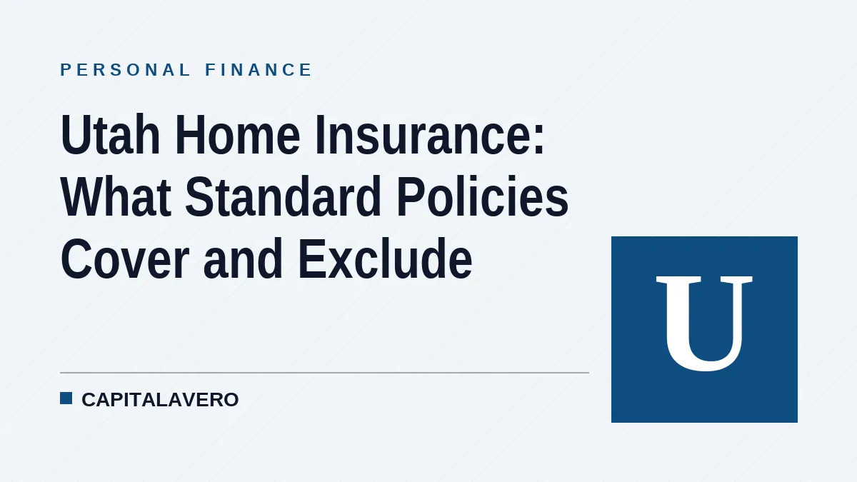 Utah Home Insurance: What Standard Policies Cover and Exclude