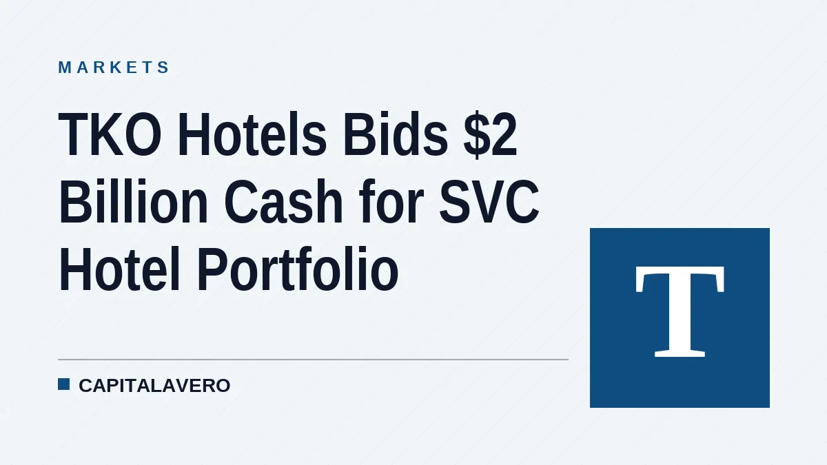 TKO Hotels Bids $2 Billion Cash for SVC Hotel Portfolio