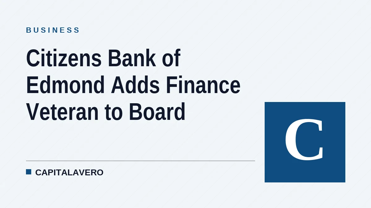 Citizens Bank of Edmond Adds Finance Veteran to Board