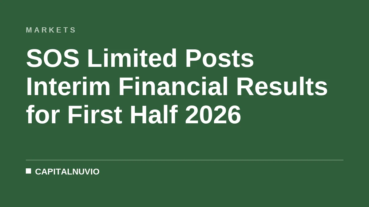 SOS Limited Posts Interim Financial Results for First Half 2026