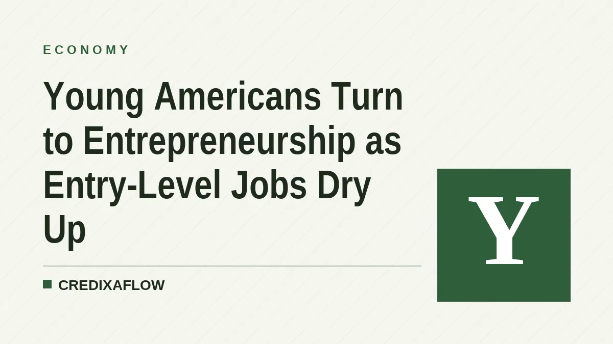 Young Americans Turn to Entrepreneurship as Entry-Level Jobs Dry Up