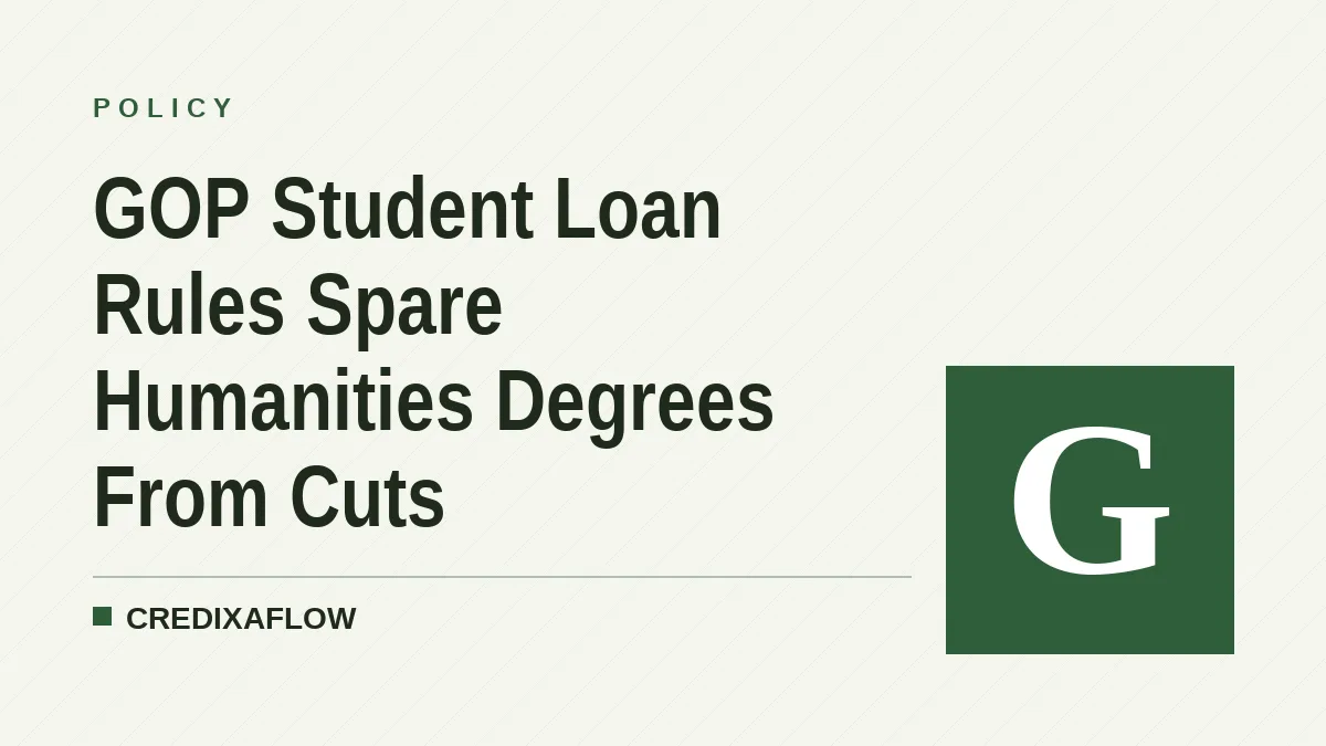 GOP Student Loan Rules Spare Humanities Degrees From Cuts
