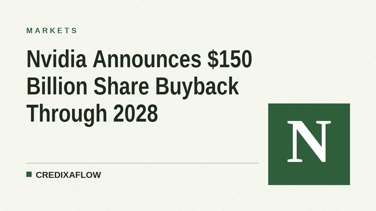 Nvidia Announces $150 Billion Share Buyback Through 2028
