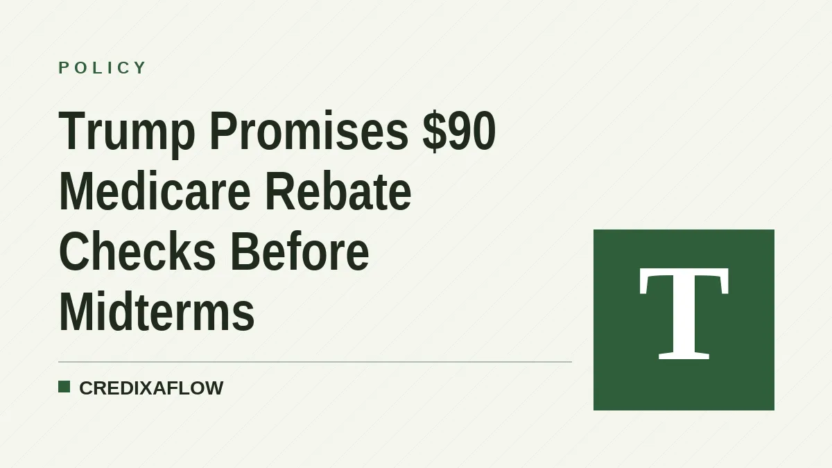 Trump Promises $90 Medicare Rebate Checks Before Midterms
