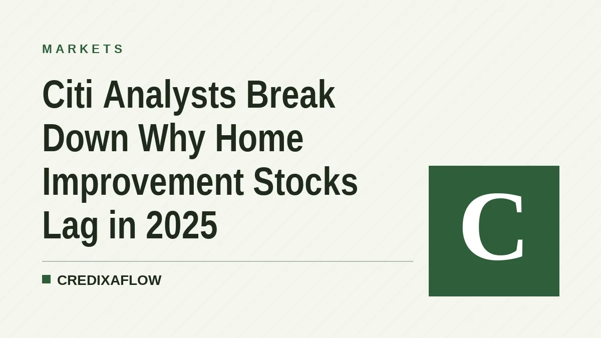 Citi Analysts Break Down Why Home Improvement Stocks Lag in 2025