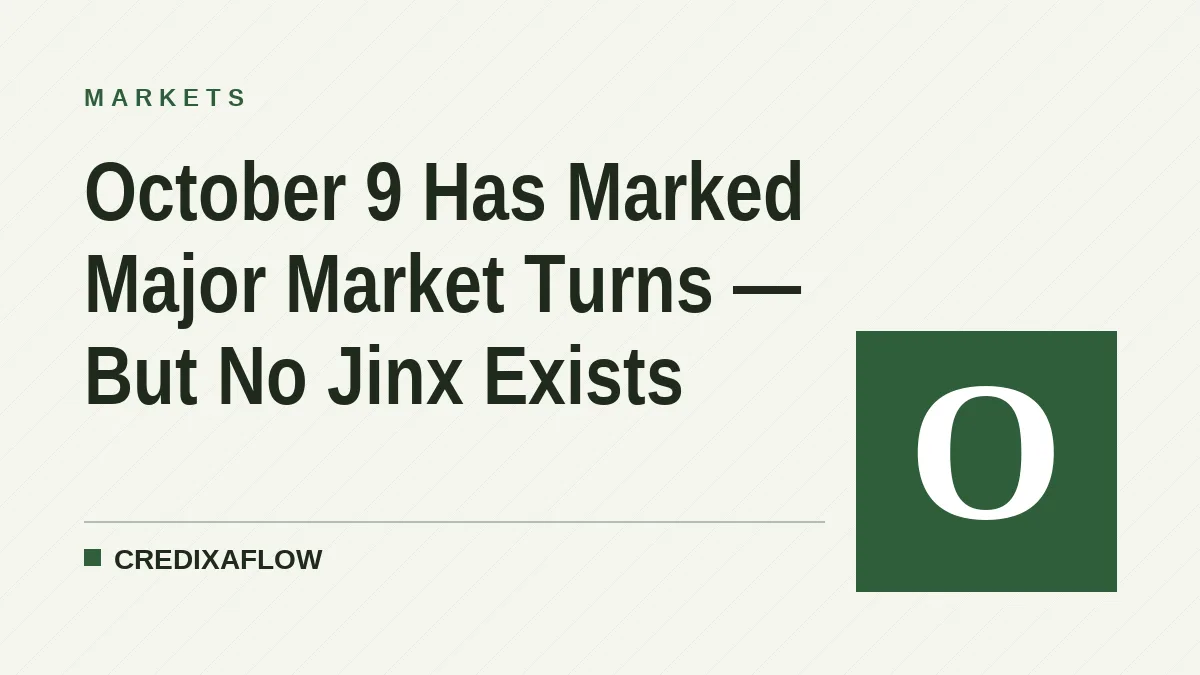 October 9 Has Marked Major Market Turns — But No Jinx Exists
