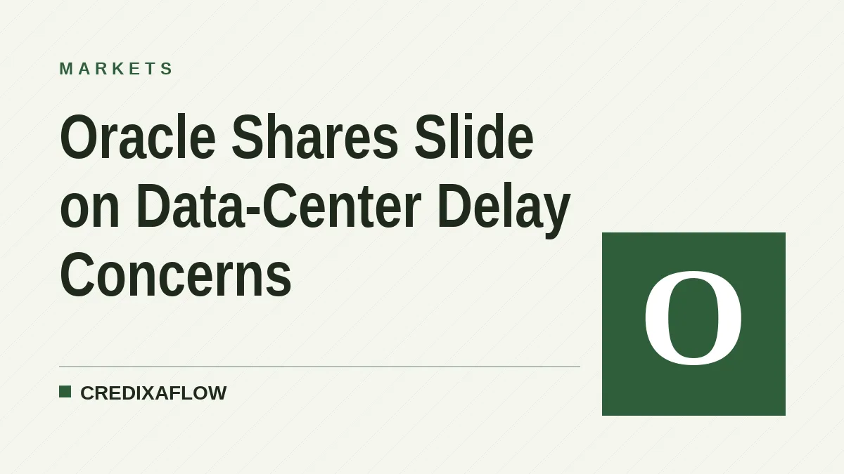 Oracle Shares Slide on Data-Center Delay Concerns