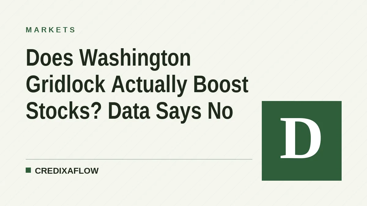 Does Washington Gridlock Actually Boost Stocks? Data Says No