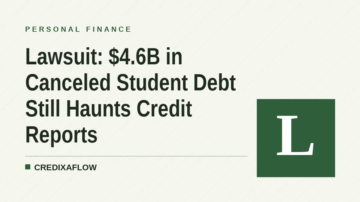 Lawsuit: $4.6B in Canceled Student Debt Still Haunts Credit Reports