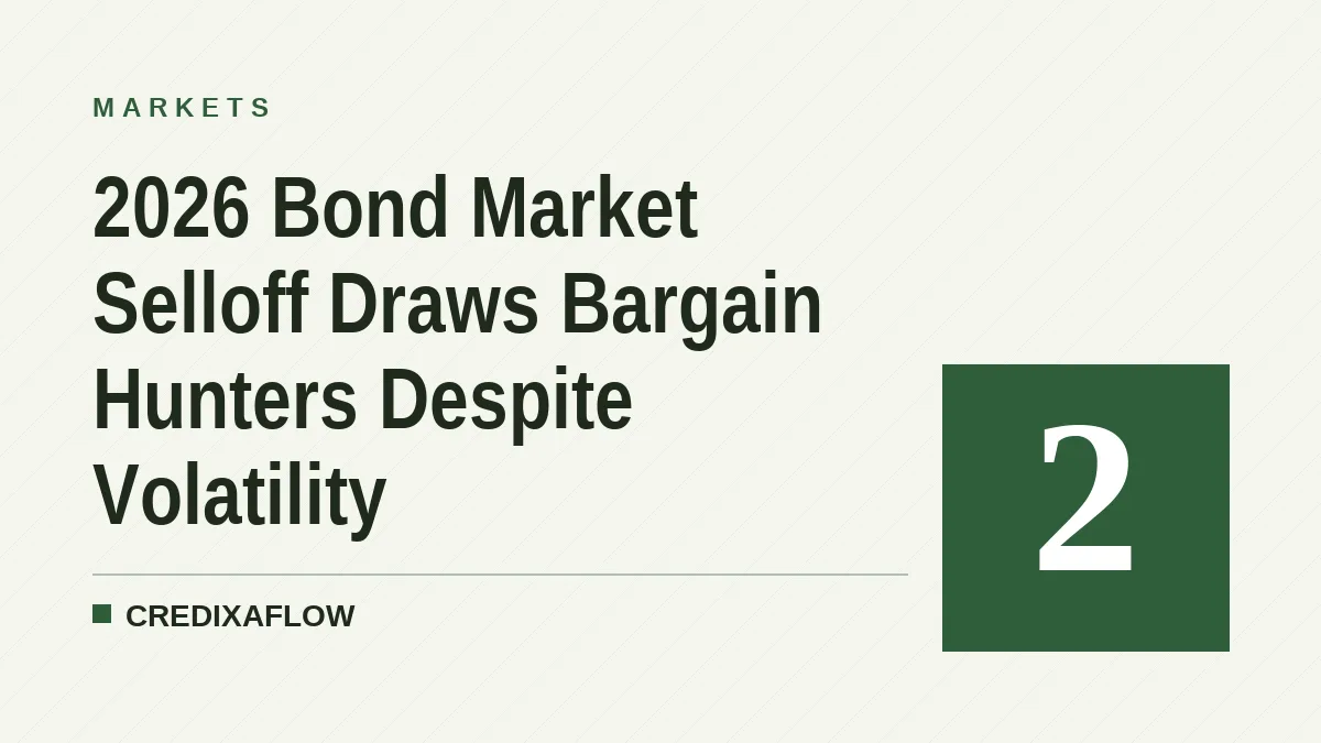 2026 Bond Market Selloff Draws Bargain Hunters Despite Volatility