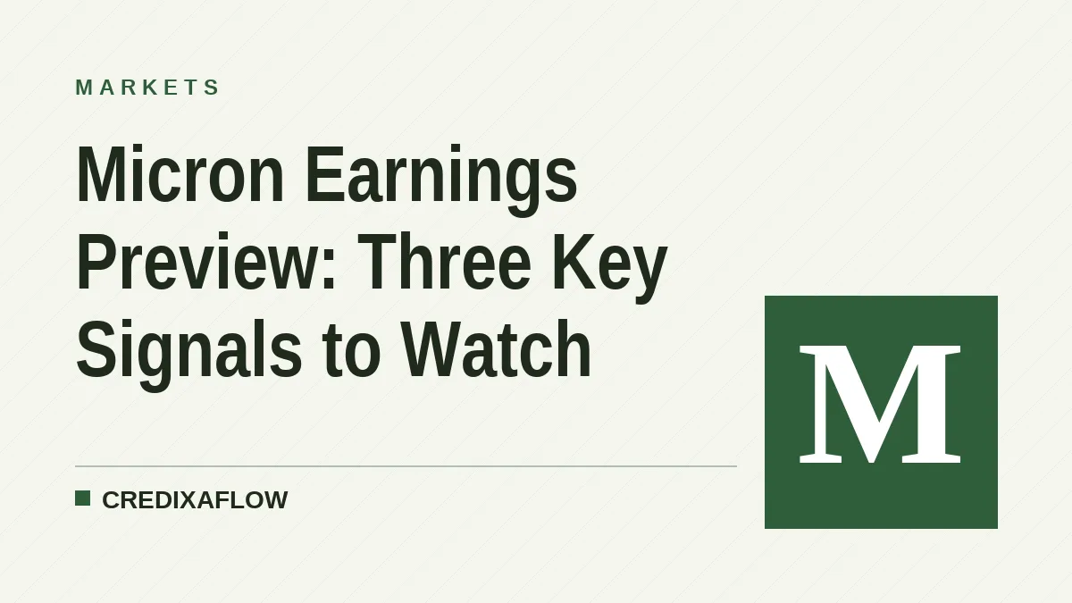 Micron Earnings Preview: Three Key Signals to Watch