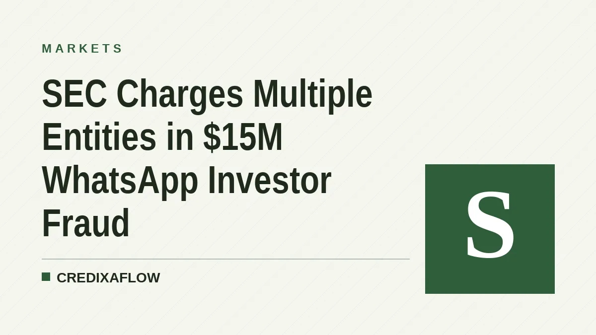 SEC Charges Multiple Entities in $15M WhatsApp Investor Fraud