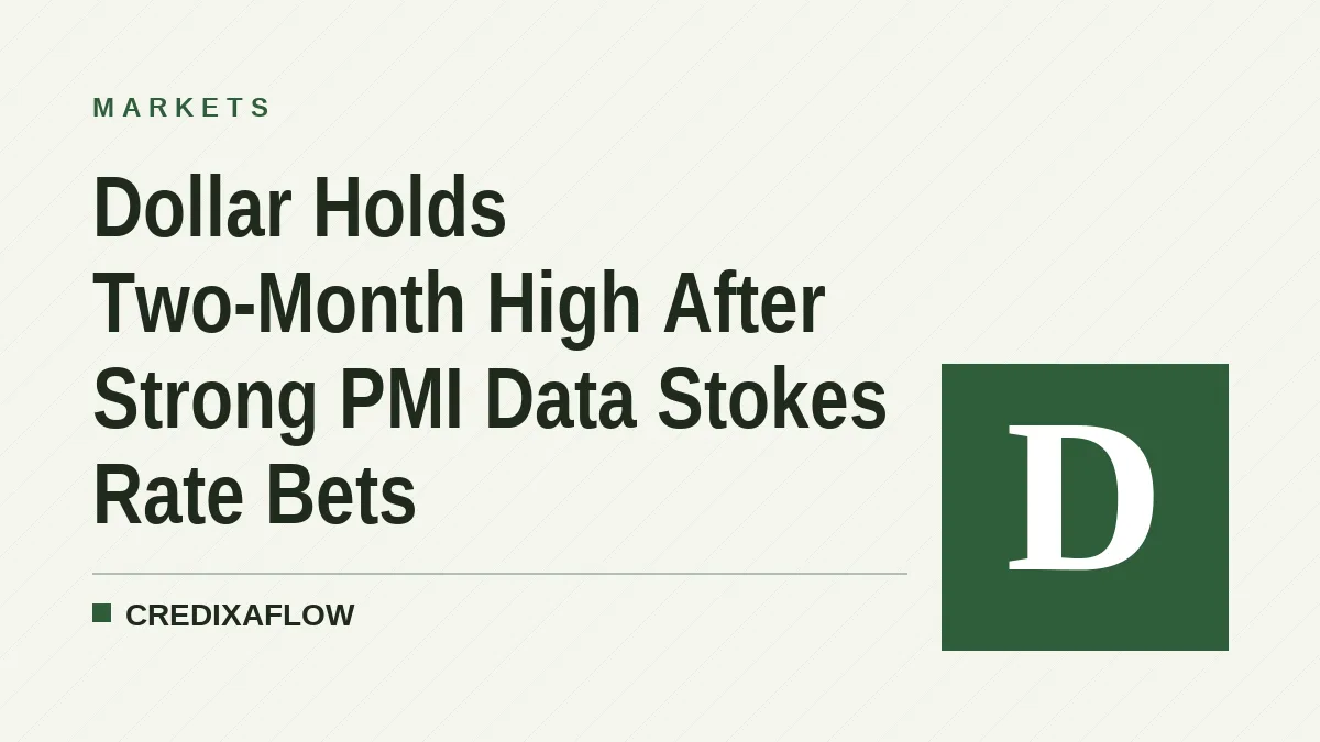 Dollar Holds Two-Month High After Strong PMI Data Stokes Rate Bets