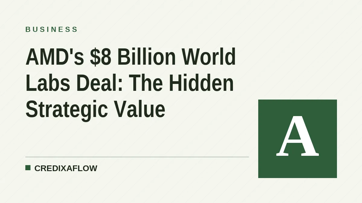 AMD's $8 Billion World Labs Deal: The Hidden Strategic Value