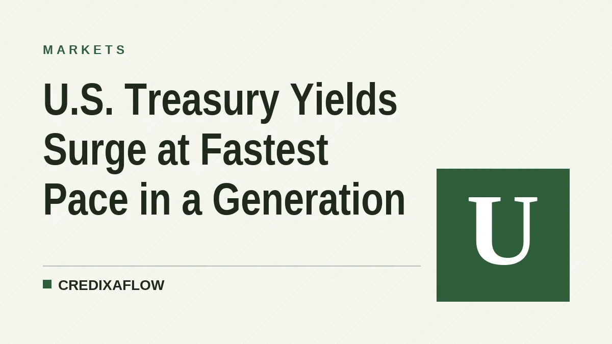 U.S. Treasury Yields Surge at Fastest Pace in a Generation