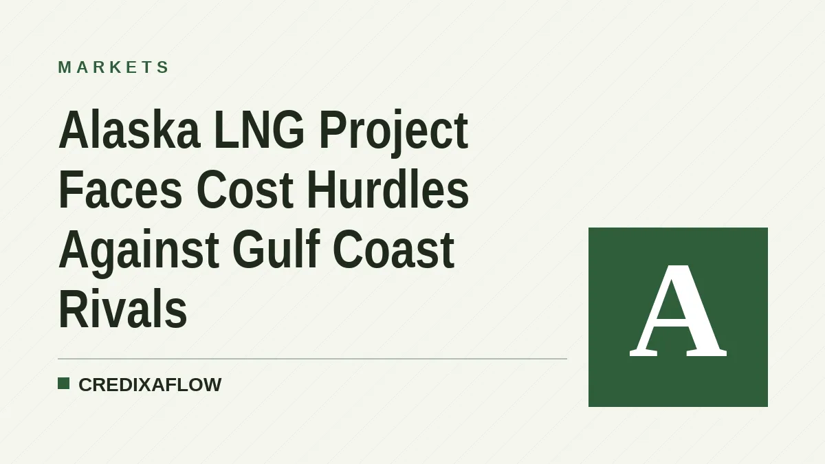 Alaska LNG Project Faces Cost Hurdles Against Gulf Coast Rivals