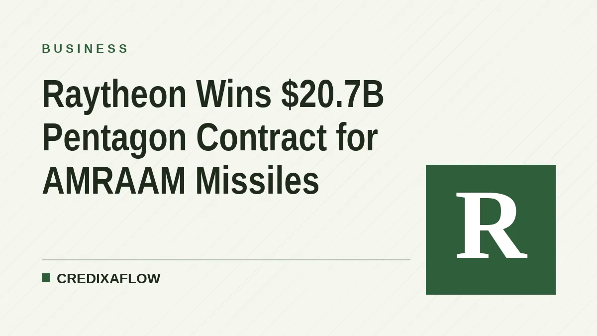 Raytheon Wins $20.7B Pentagon Contract for AMRAAM Missiles