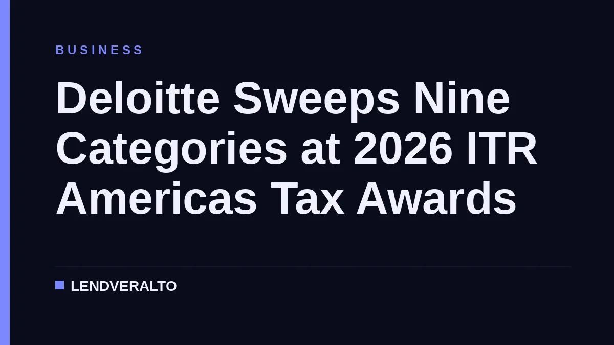 Deloitte Sweeps Nine Categories at 2026 ITR Americas Tax Awards